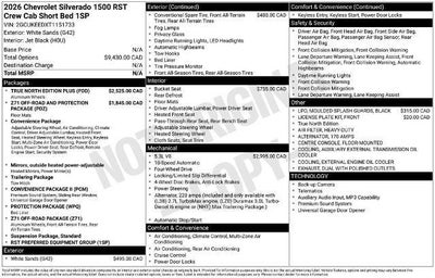 2026 Chevrolet Silverado 1500 RST