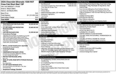 2026 Chevrolet Silverado 1500 RST