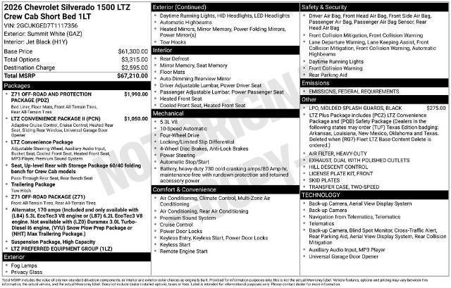 2026 Chevrolet Silverado 1500 LTZ