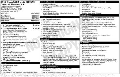 2026 Chevrolet Silverado 1500 LTZ