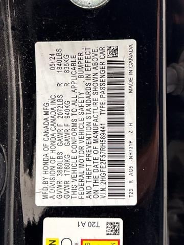 2024 Honda Civic Sedan Sport