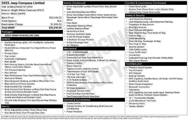 2025 Jeep Compass Limited