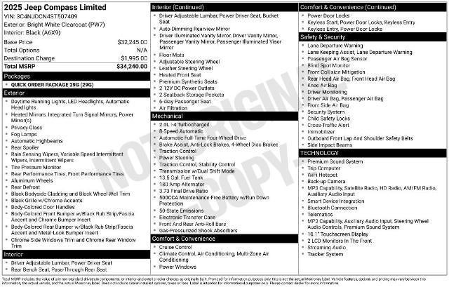 2025 Jeep Compass Limited
