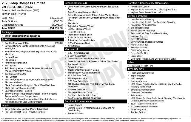 2025 Jeep Compass Limited 4x4