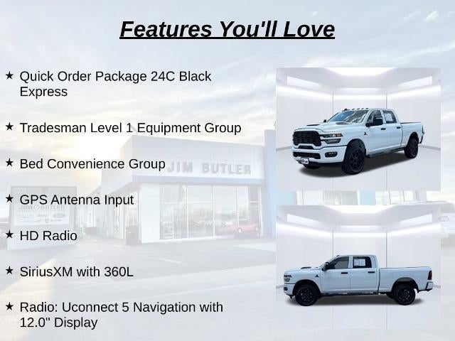 2026 RAM 2500 Black Express Crew Cab 4x4 6'4" Box