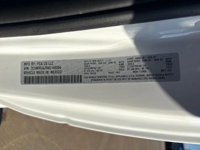 2022 RAM 2500 Tradesman Regular Cab 4x4 8' Box