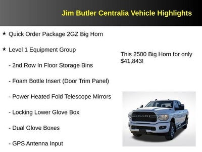 2024 RAM 2500 Big Horn Crew Cab 4x4 6'4" Box
