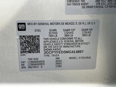 2021 Chevrolet Silverado 1500 LT Trail Boss