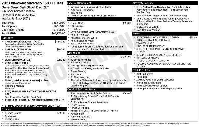 2023 Chevrolet Silverado 1500 LT Trail Boss