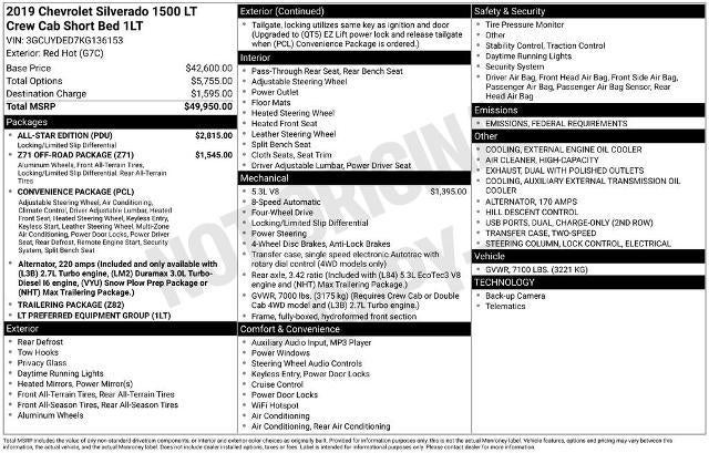 2019 Chevrolet Silverado 1500 LT