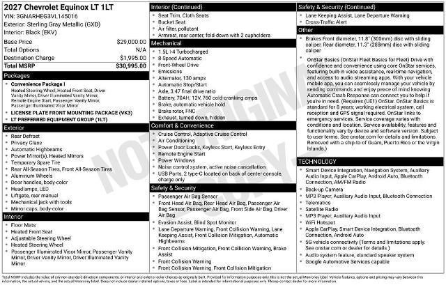 2027 Chevrolet Equinox LT