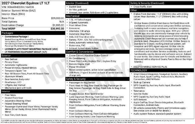 2027 Chevrolet Equinox LT