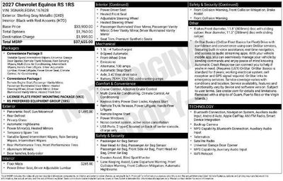 2027 Chevrolet Equinox RS