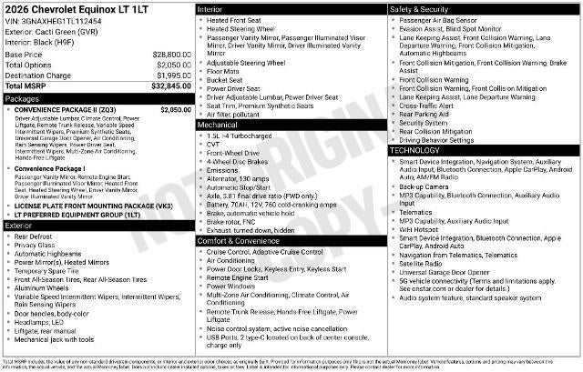 2026 Chevrolet Equinox LT