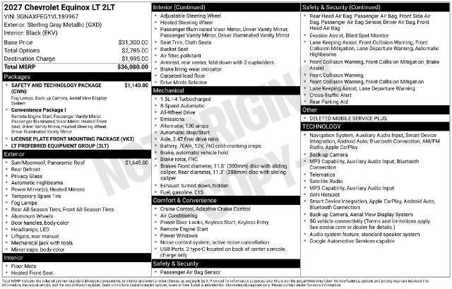 2027 Chevrolet Equinox LT - Photo 37