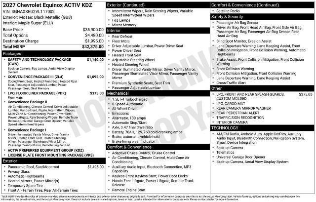 2027 Chevrolet Equinox ACTIV