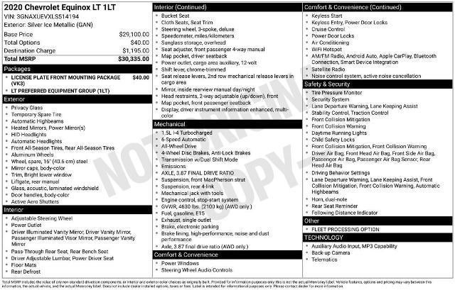 2020 Chevrolet Equinox LT