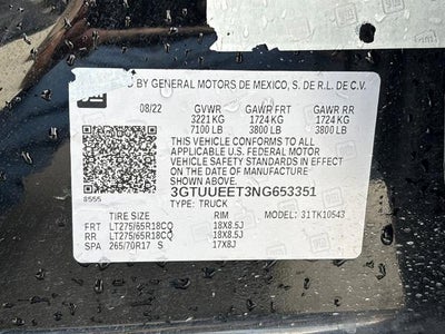 2022 GMC Sierra 1500 AT4