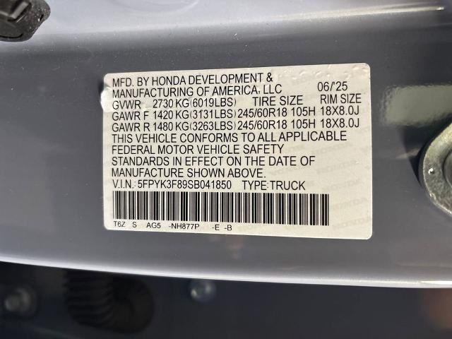 2025 Honda Ridgeline Black Edition