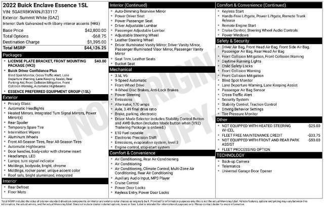 2022 Buick Enclave Essence