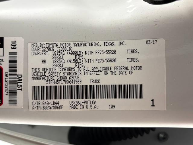 2017 Toyota Tundra Limited 5.7L V8