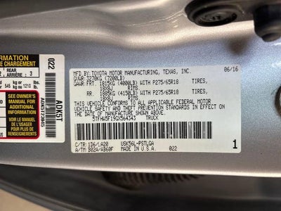 2016 Toyota Tundra Limited 5.7L V8
