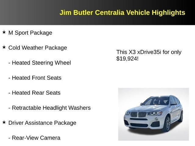 2016 BMW X3 xDrive35i