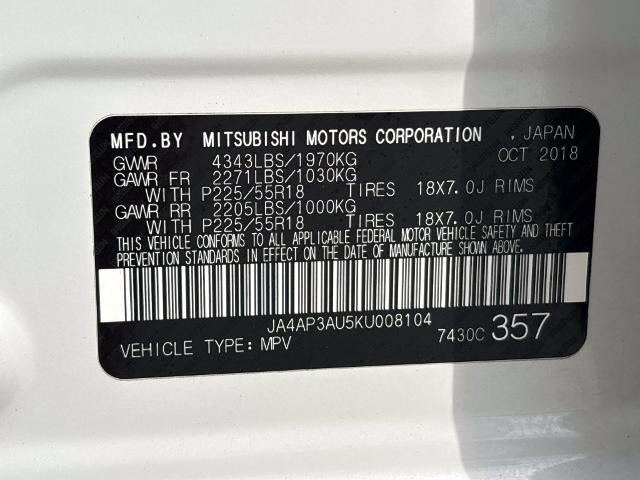 2019 Mitsubishi Outlander Sport ES 2.0