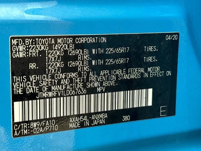 2020 Toyota RAV4 Hybrid XLE