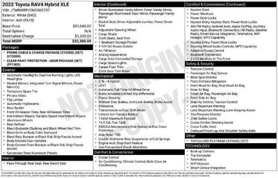 2022 Toyota RAV4 Hybrid XLE