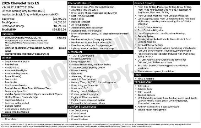 2026 Chevrolet Trax LS