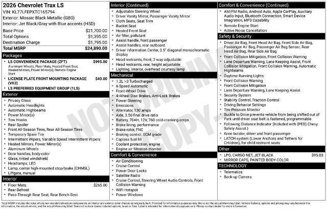 2026 Chevrolet Trax LS