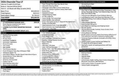 2026 Chevrolet Trax LT
