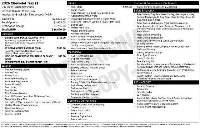 2026 Chevrolet Trax LT