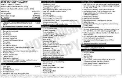 2026 Chevrolet Trax ACTIV
