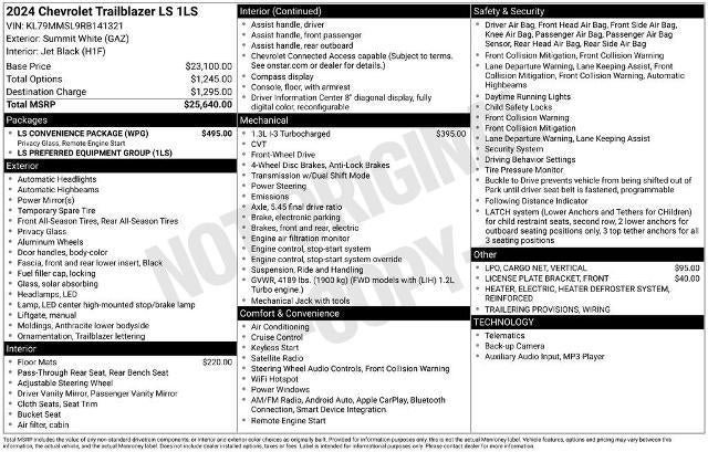 2024 Chevrolet Trailblazer LS