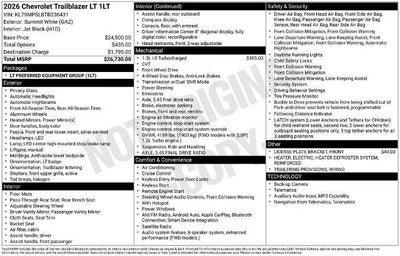 2026 Chevrolet Trailblazer LT