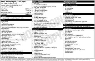 2023 Jeep Wrangler Sport