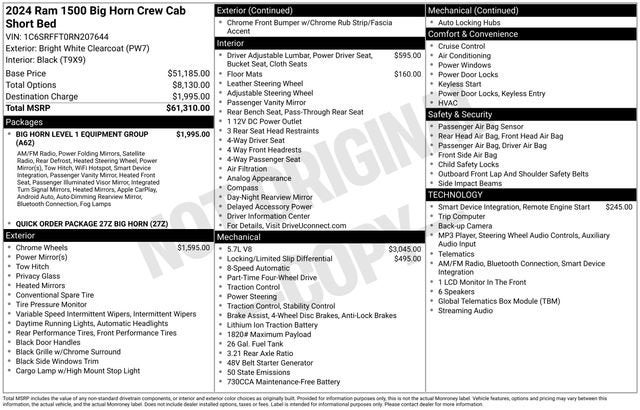 2024 RAM 1500 Big Horn