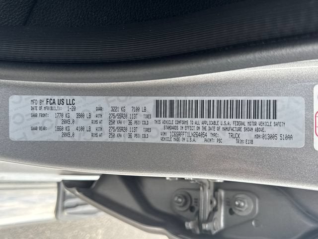 2020 RAM 1500 Big Horn