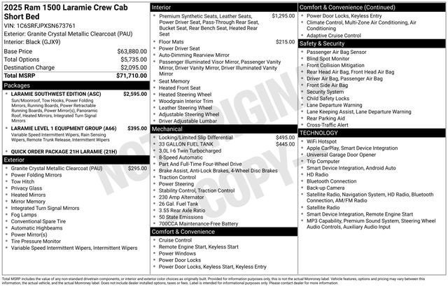 2025 RAM 1500 Laramie