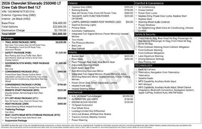 2026 Chevrolet Silverado 2500 HD LT