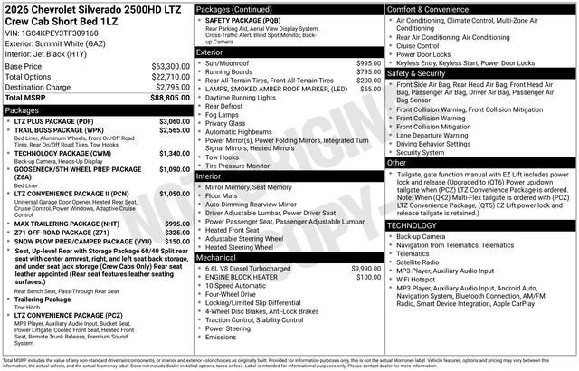 2026 Chevrolet Silverado 2500 HD LTZ