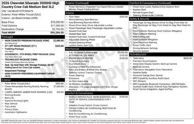 2026 Chevrolet Silverado 3500 HD High Country