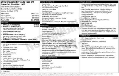 2026 Chevrolet Silverado 1500 WT