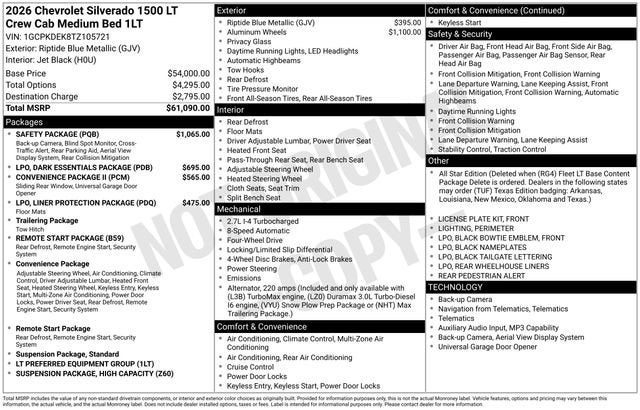 2026 Chevrolet Silverado 1500 LT