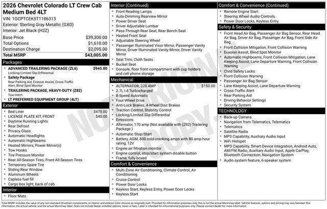 2026 Chevrolet Colorado LT