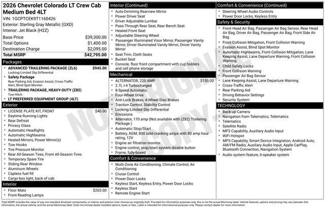 2026 Chevrolet Colorado LT