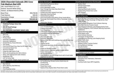 2026 Chevrolet Colorado ZR2