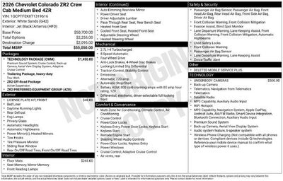 2026 Chevrolet Colorado ZR2
